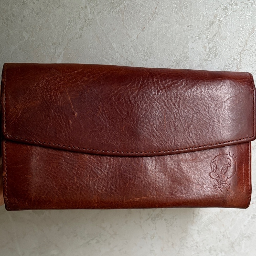 Leather Wallet Clutch